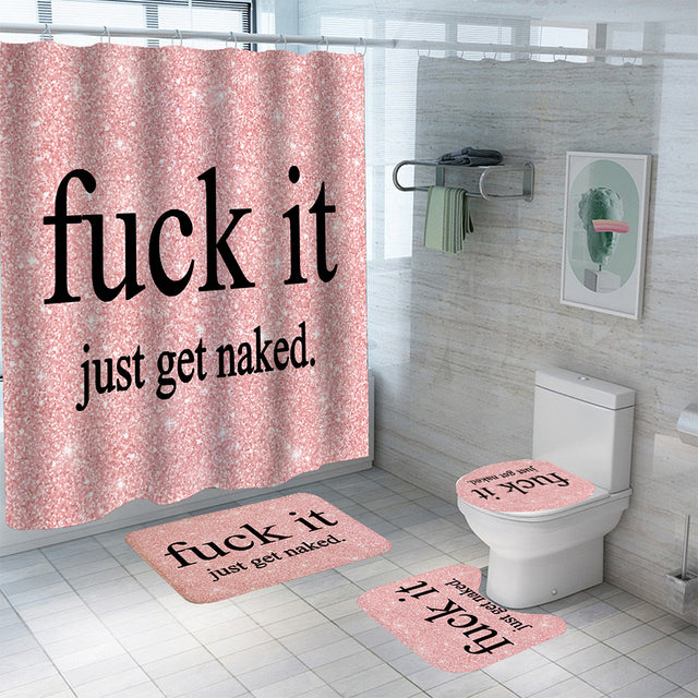 Shower Curtain Waterproof Polyester Bathroom Curtain Rugs Carpet Home Decor - TimelessGear9