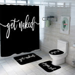 Shower Curtain Waterproof Polyester Bathroom Curtain Rugs Carpet Home Decor - TimelessGear9