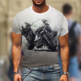 T-Shirts Locomotive 3D T-Shirts Summer Casual Short Sleeve Hot Selling Fashion Tops High Street Wear - TimelessGear9