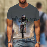 T-Shirts Locomotive 3D T-Shirts Summer Casual Short Sleeve Hot Selling Fashion Tops High Street Wear - TimelessGear9