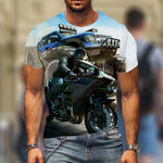T-Shirts Locomotive 3D T-Shirts Summer Casual Short Sleeve Hot Selling Fashion Tops High Street Wear - TimelessGear9