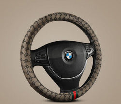 Gucci Steering Wheel Cover Non-Slip Car Steering Wheel Cover - TimelessGear9