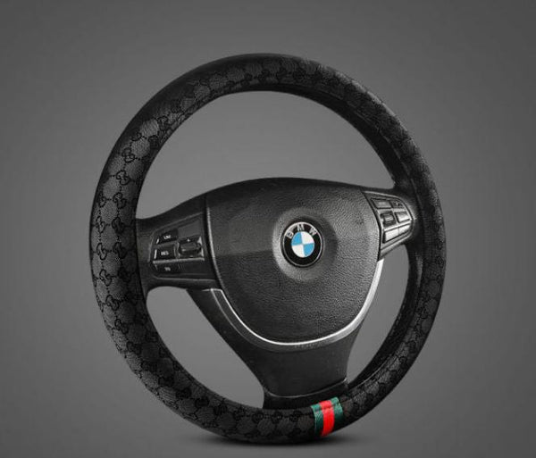 Gucci Steering Wheel Cover Non-Slip Car Steering Wheel Cover - TimelessGear9