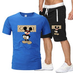 Summer T-Shirt Pants Set Casual Disney Fitness Jogger Pants T-Shirt Hip Hop Fashion - TimelessGear9