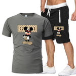 Summer T-Shirt Pants Set Casual Disney Fitness Jogger Pants T-Shirt Hip Hop Fashion - TimelessGear9