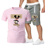 Summer T-Shirt Pants Set Casual Disney Fitness Jogger Pants T-Shirt Hip Hop Fashion - TimelessGear9