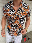 high-end Men's Clothing 2022 New Men&  Casual Fashion Shirts Streetwear Cardigan Short Sleeve Dress Shirt - TimelessGear9