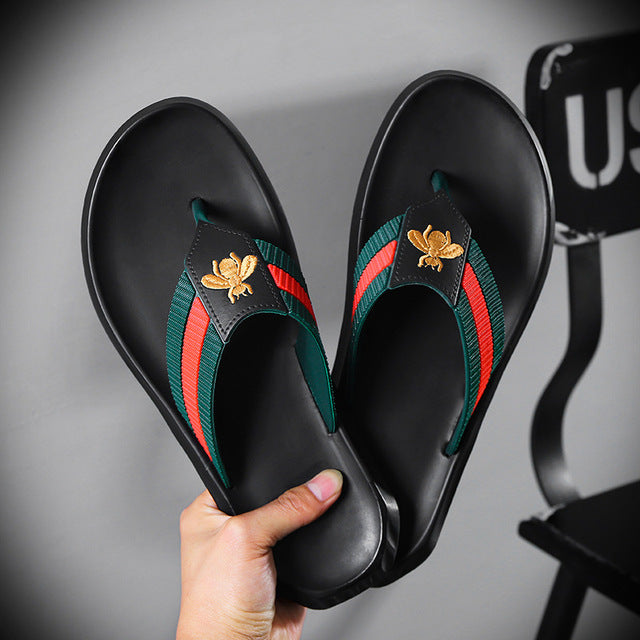 Slippers Gucci & Versace Stylish Slides Summer Sandals Home Anti-skid Outdoor Flip-flops - TimelessGear9