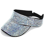 Women New Empty Top Summer Cap Shiny Crystal Sunhat Visors Ladies Caps Hip Hop Hat Fashion Outdoor Luxury Rhinestone Hat - TimelessGear9