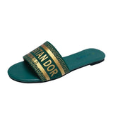 Sandals Women Indoor Outdoor Slippers Low Heeled Shoes Fashionable - TimelessGear9