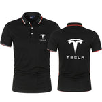 High Quality New Summer Men&#39;s Lapel Slim High Street Short Sleeve Outdoor Sports Tee Fashion - TimelessGear9