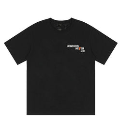 VLONE Men T Shirt Legends Never Die T-shirt Street Men Clothing 999 Orange - TimelessGear9