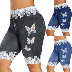 Fashion Shorts Sports Women Summer vintage shorts women femme loose Lace Patchwork Butterfly - TimelessGear9
