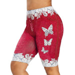 Fashion Shorts Sports Women Summer vintage shorts women femme loose Lace Patchwork Butterfly - TimelessGear9